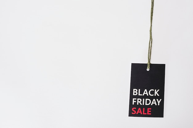 Label met Black Friday-titel