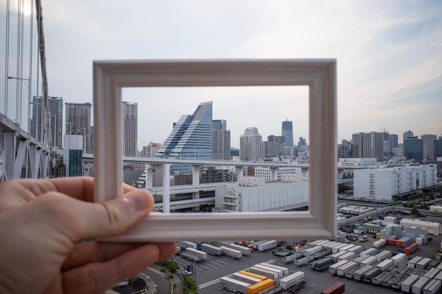 Gratis foto landschap inlijsten tijdens het reizen