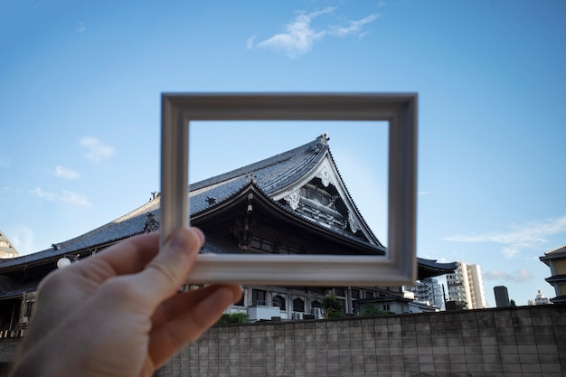 Gratis foto landschap inlijsten tijdens het reizen