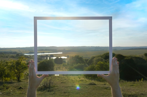 Gratis foto landschap inlijsten tijdens het reizen