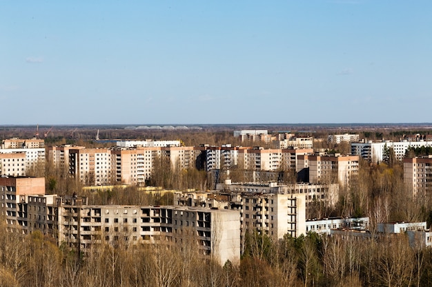 Landschap van de stad pripyat Gratis Foto
