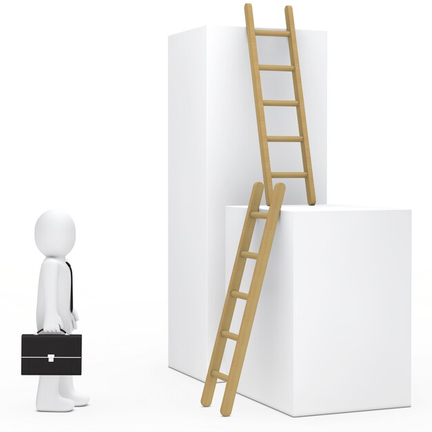 Lappenpop op zoek ladders