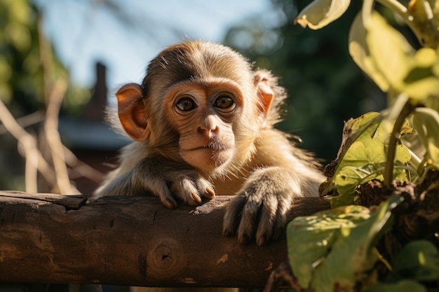 Gratis foto leefstijl van apen in de natuur