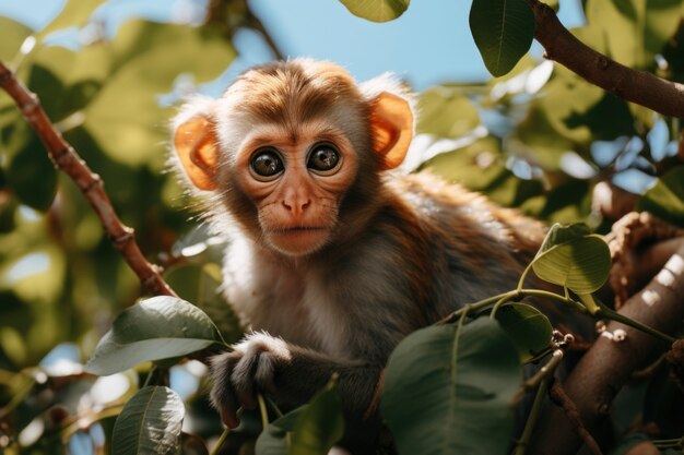 Gratis foto leefstijl van apen in de natuur