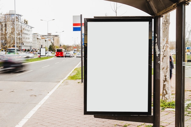 Leeg reclamebord met kopie ruimte voor inhoud