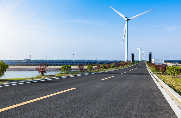 Leeg snelweg landschap