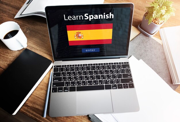 Leer Spaans online onderwijsconcept