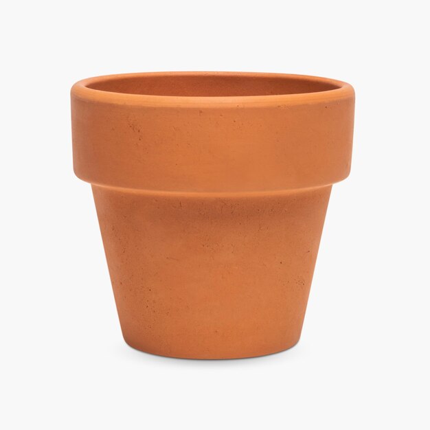 Lege plantenpot van terracotta klei