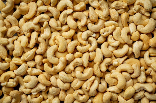 Lekkere cashewnoten als achtergrond