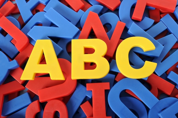 Gratis foto letters van het alfabet
