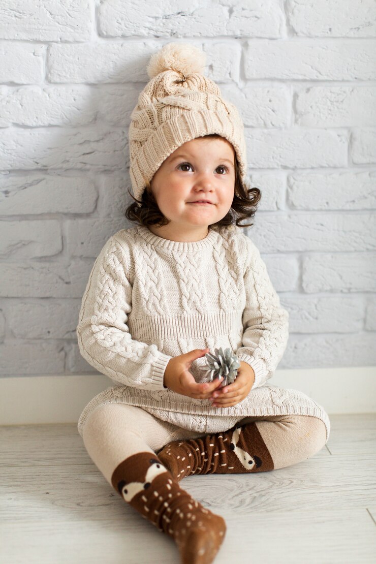 Gratis Foto leuk meisje dat een pinecone houdt