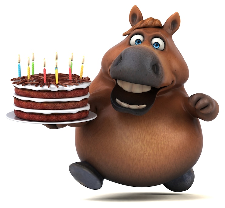 Gratis Foto leuk paard - 3d illustratie