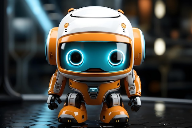 Gratis foto leuk robot personage