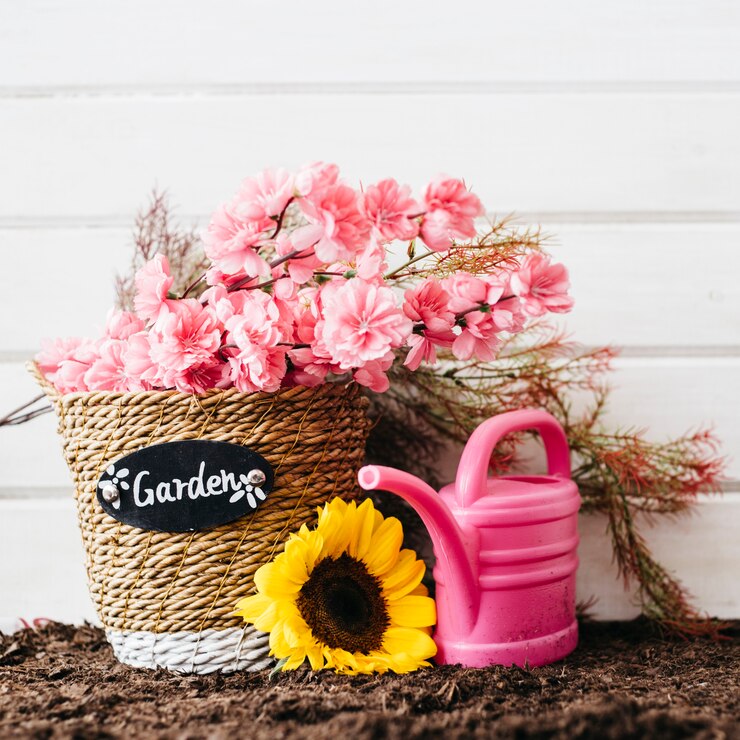 Gratis Foto leuk roze tuinieren concept