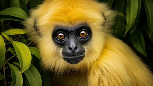 Gratis foto leuke gibbon in de natuur