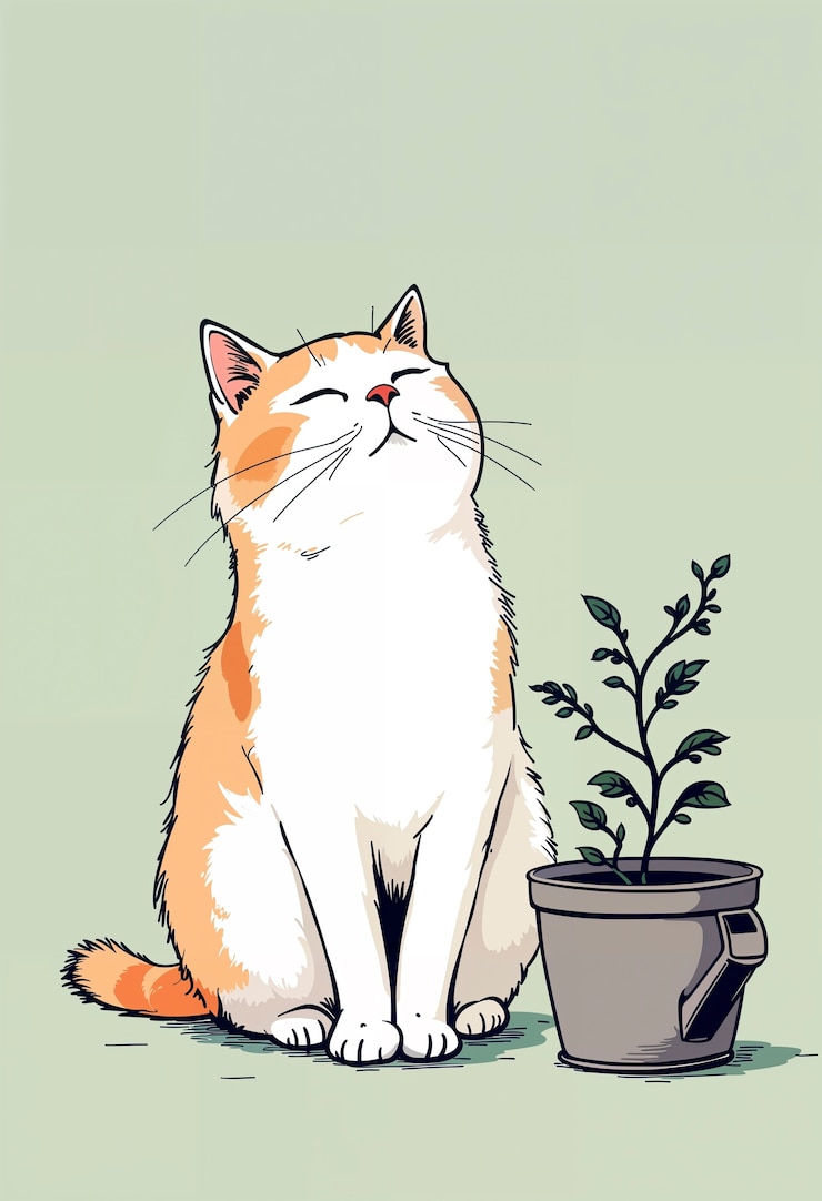 Gratis Foto leuke kat die menselijke activiteiten doet.