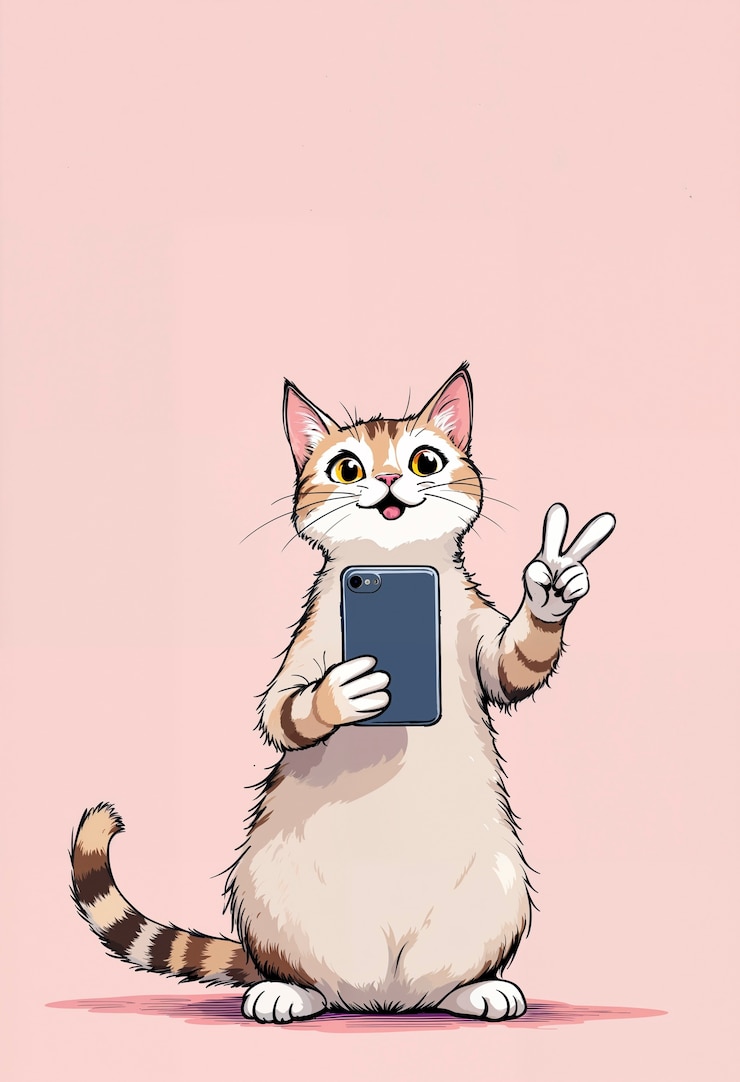 Gratis Foto leuke kat die menselijke activiteiten doet.
