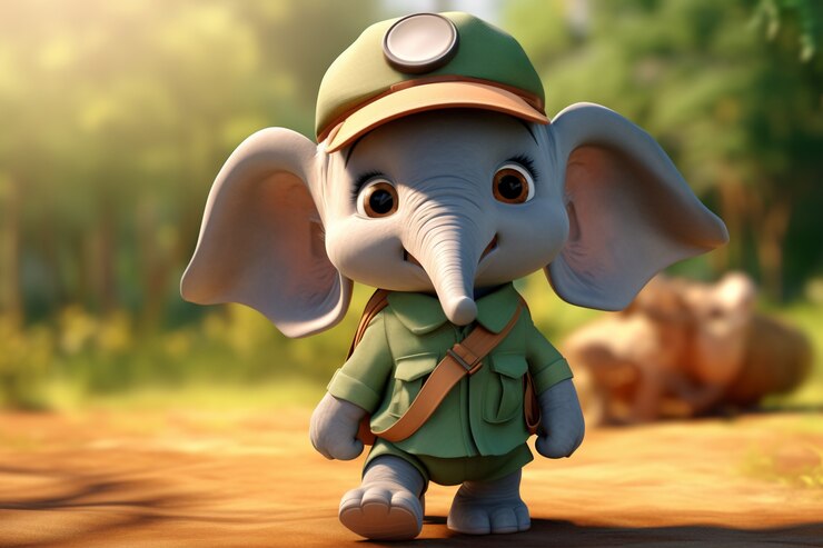 Gratis Foto leuke olifant in de natuur.