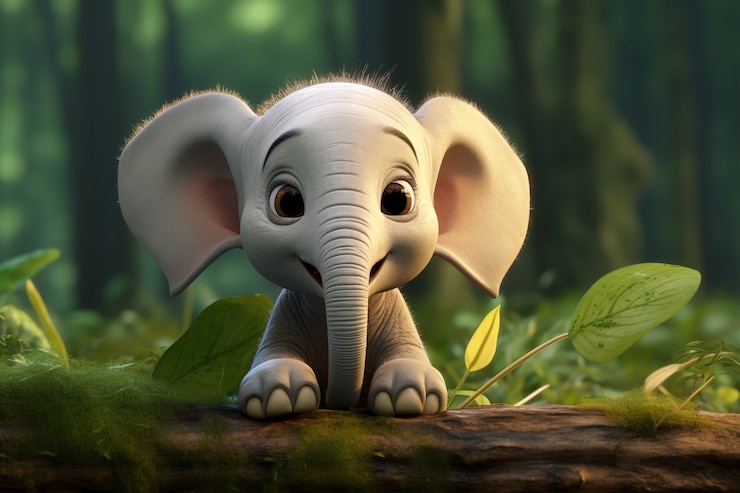 Gratis Foto leuke olifant in de natuur.