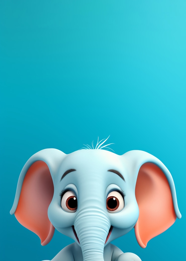 Gratis Foto leuke olifant in studio