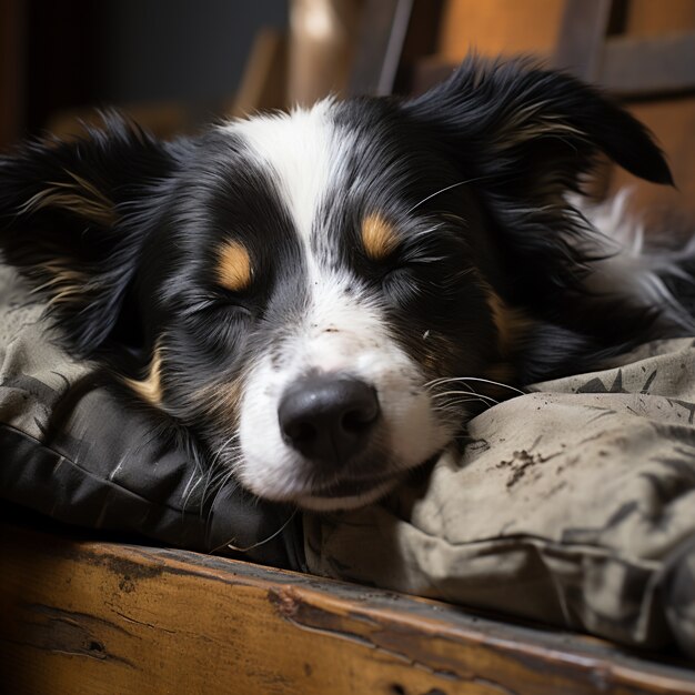 Gratis foto leuke slapende hond gegenereerd