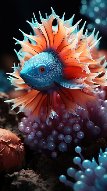Leuke vissen dichtbij koraalrif