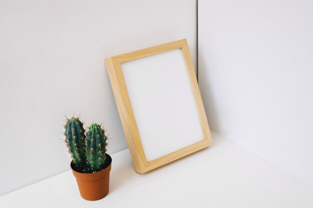 Leunend frame en cactus