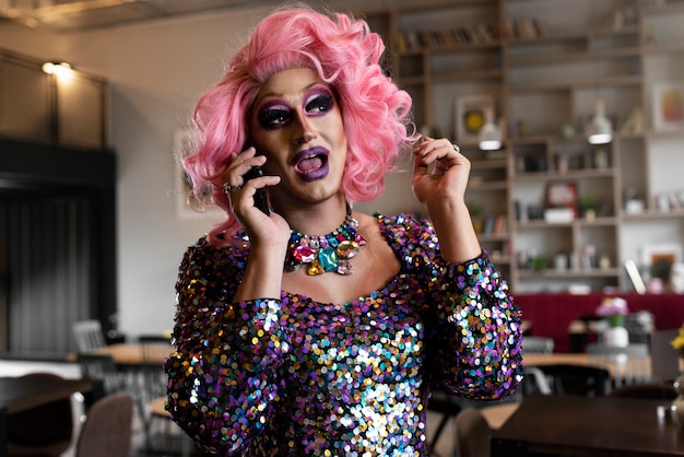 Gratis foto levensstijl van drag queen