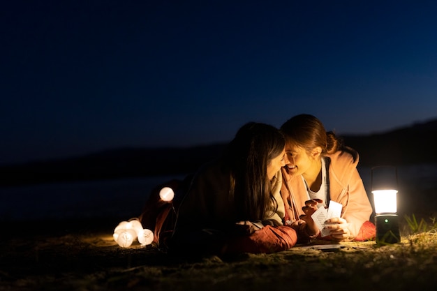 Levensstijl van mensen die op de camping wonen