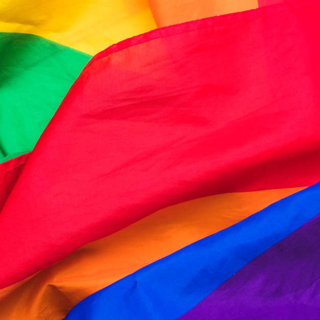 LGBT-vlag op stof