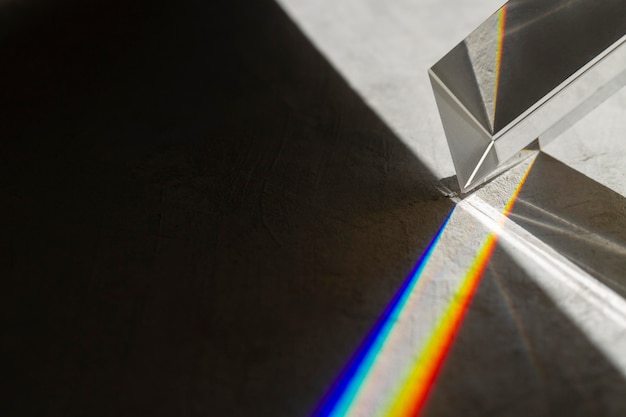Licht prisma's effect close-up