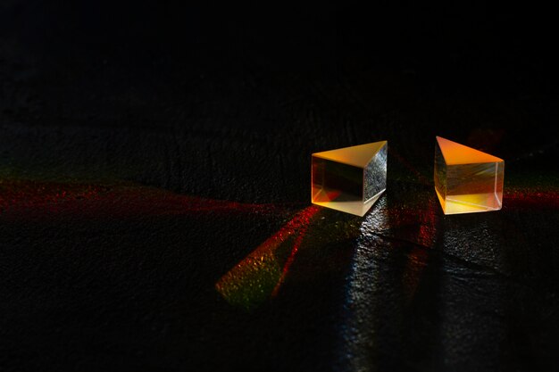 Licht prisma's effect close-up