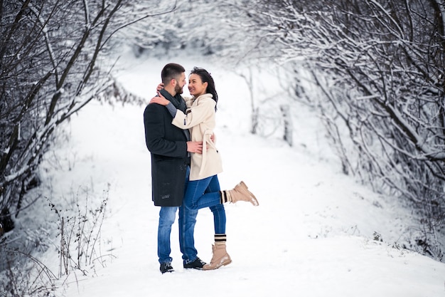 Liefdesverhaal in de winter