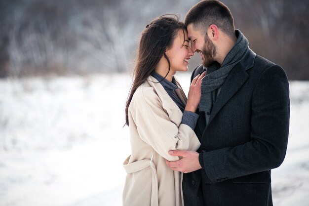 Liefdesverhaal in de winter