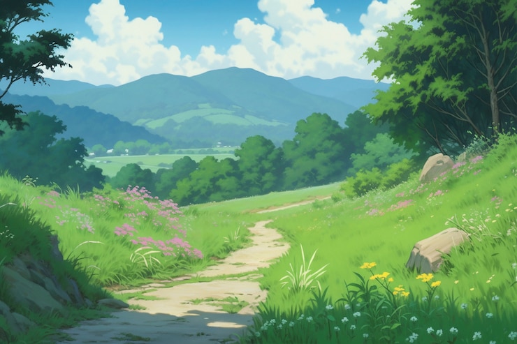 Gratis Foto lifestyle zomer scene met cartoon ontwerp