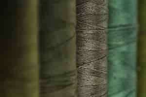 Gratis foto lijn van groene draadhaspels