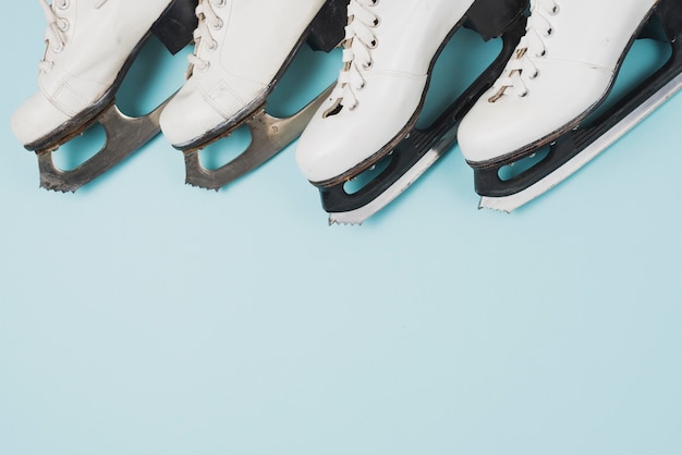 Lijn van schaatsen