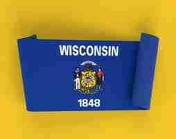 Gratis foto lintbanner van wisconsin