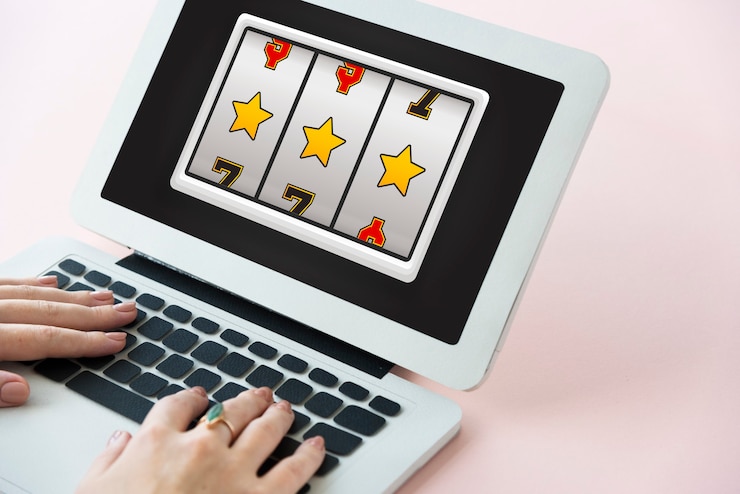 Gratis Foto lotto slot machine jackpot win concept