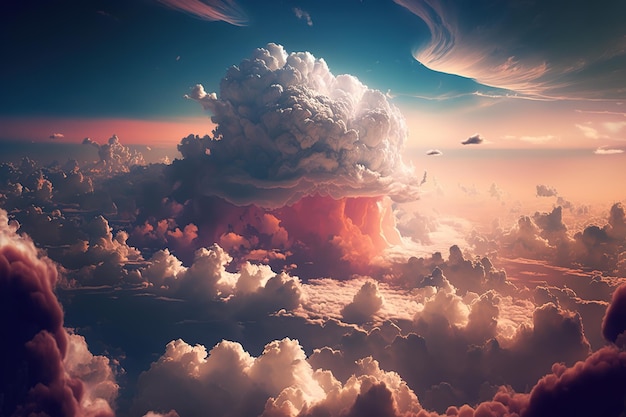 Lucht boven de wolken filmische wolken wallpaper 7