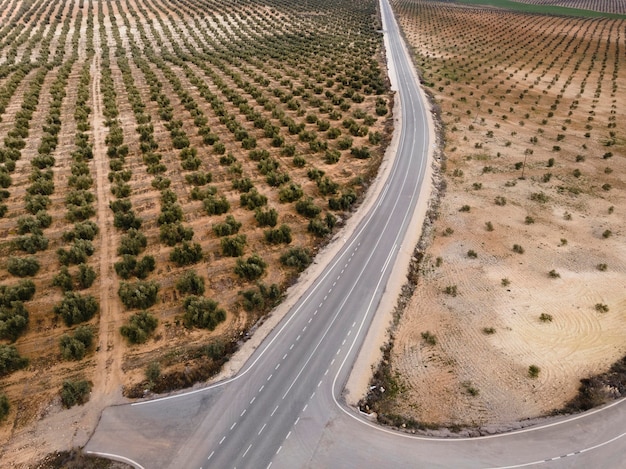 Luchtfoto landschapsmening van aard