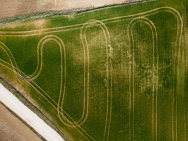 Luchtfoto landschapsmening van aard