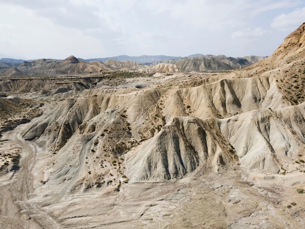 Luchtfoto landschapsmening van bergen