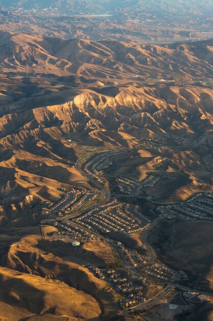 Luchtfoto van de berg