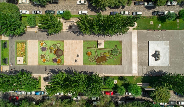 luchtfoto van een park