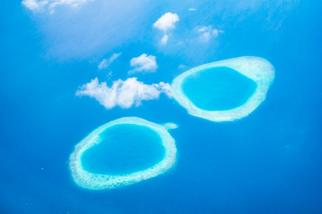 Luchtfoto van het Eiland van de Maldiven