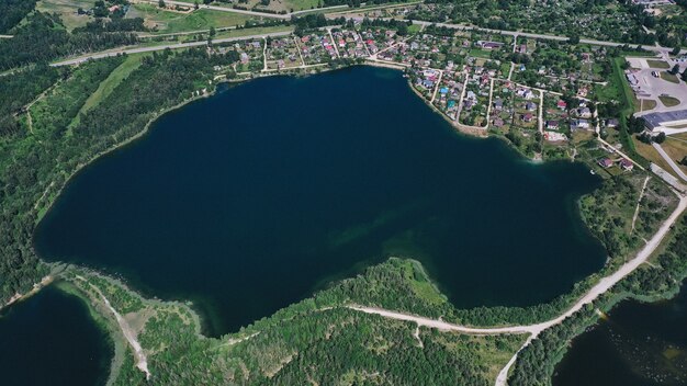 Luchtfoto van het meer