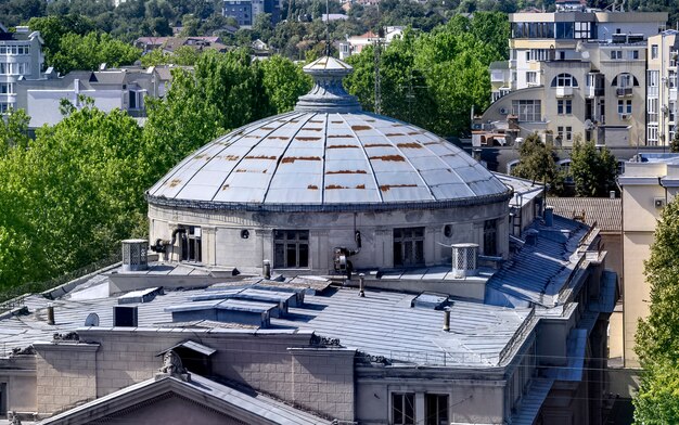 Luchtfoto van het stadscentrum van Chisinau