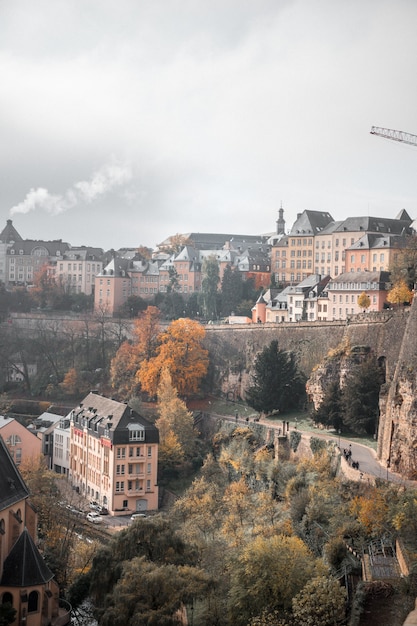 Luchtfoto van stadsgezicht overdag