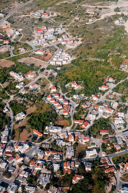 Luchtfoto van woonwijk